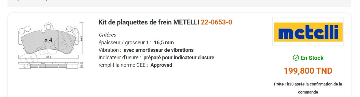 Pi�ces D�tach�es&nbsp;Freinage