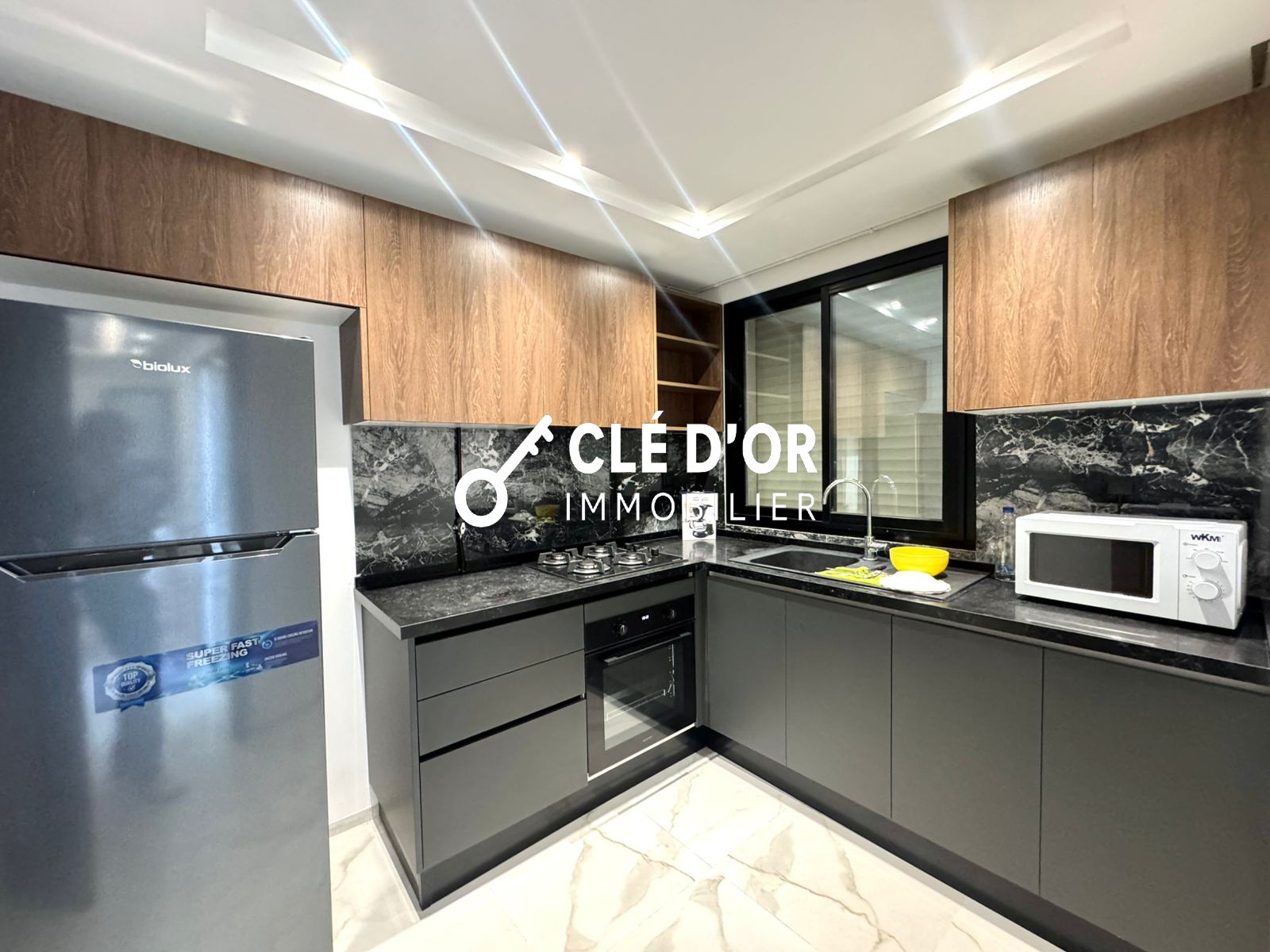 Ain Zaghouan&nbsp;Jardins de Carthage&nbsp;Location&nbsp;Appart. 2 pi�ces&nbsp;S1 meubl�  au jardin de carthage