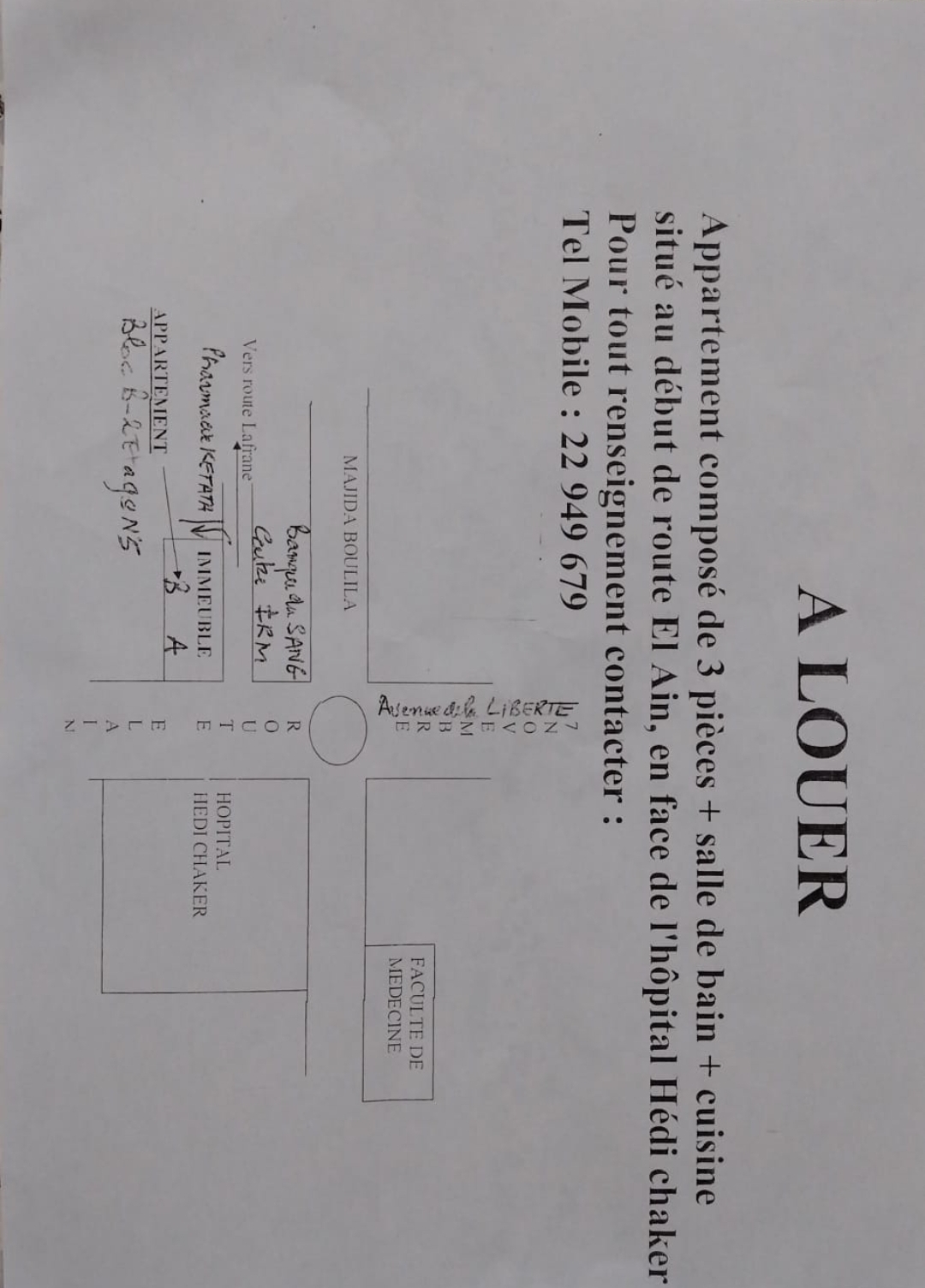 Location&nbsp;Appart. 3 pi�ces