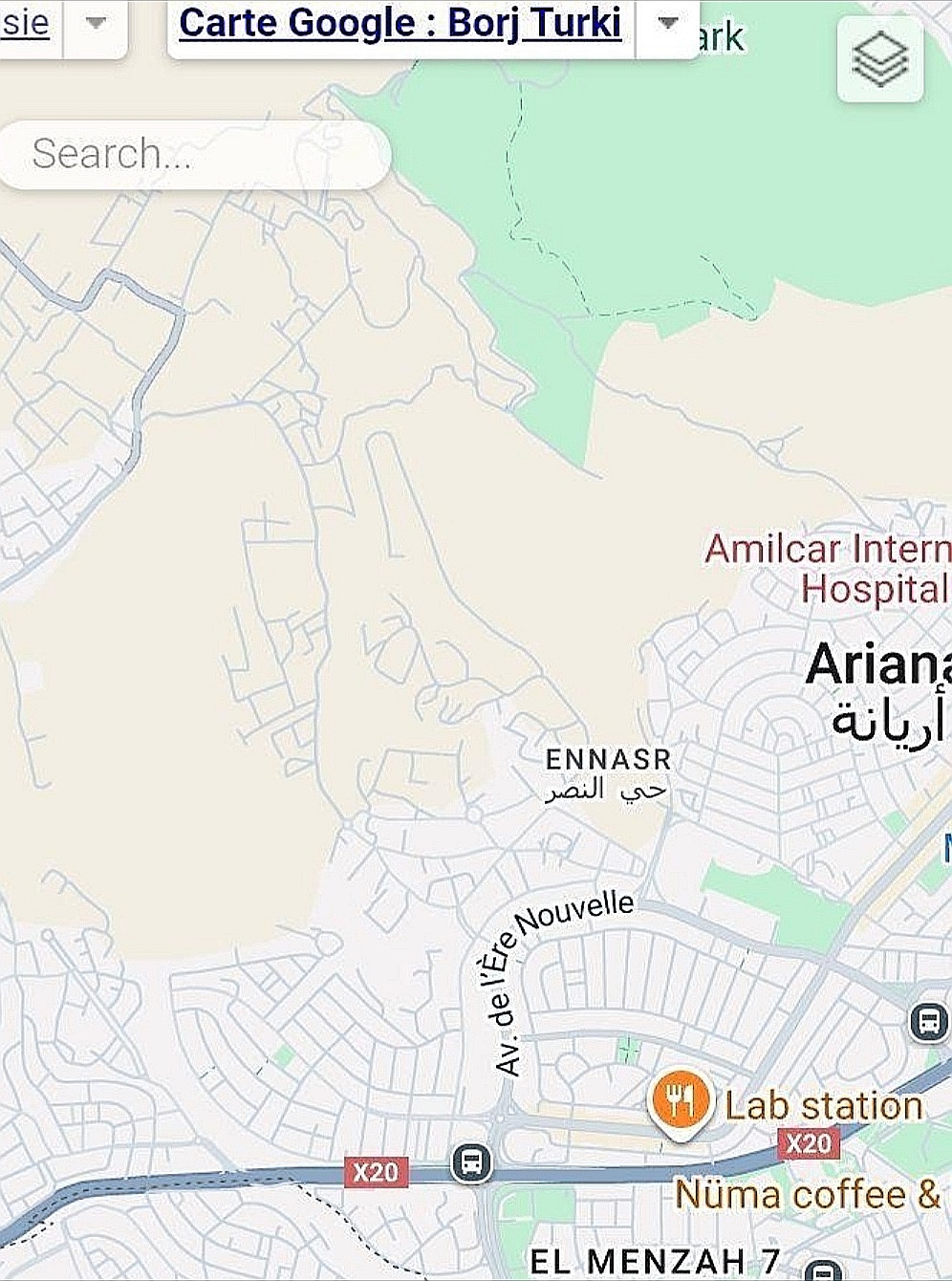 Ariana Ville&nbsp;Cite Ennasr 1&nbsp;Terrain&nbsp;Terrain nu&nbsp;400 m2 investissement unique