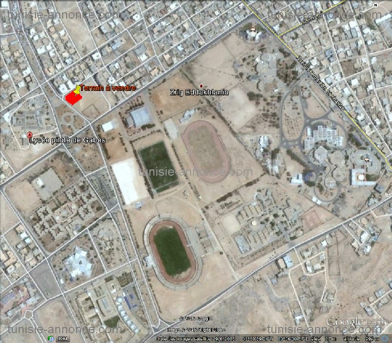 Gabes Sud&nbsp;Sidi Boulbaba&nbsp;Terrain&nbsp;Terrain nu&nbsp;En plein centre campus universitaire