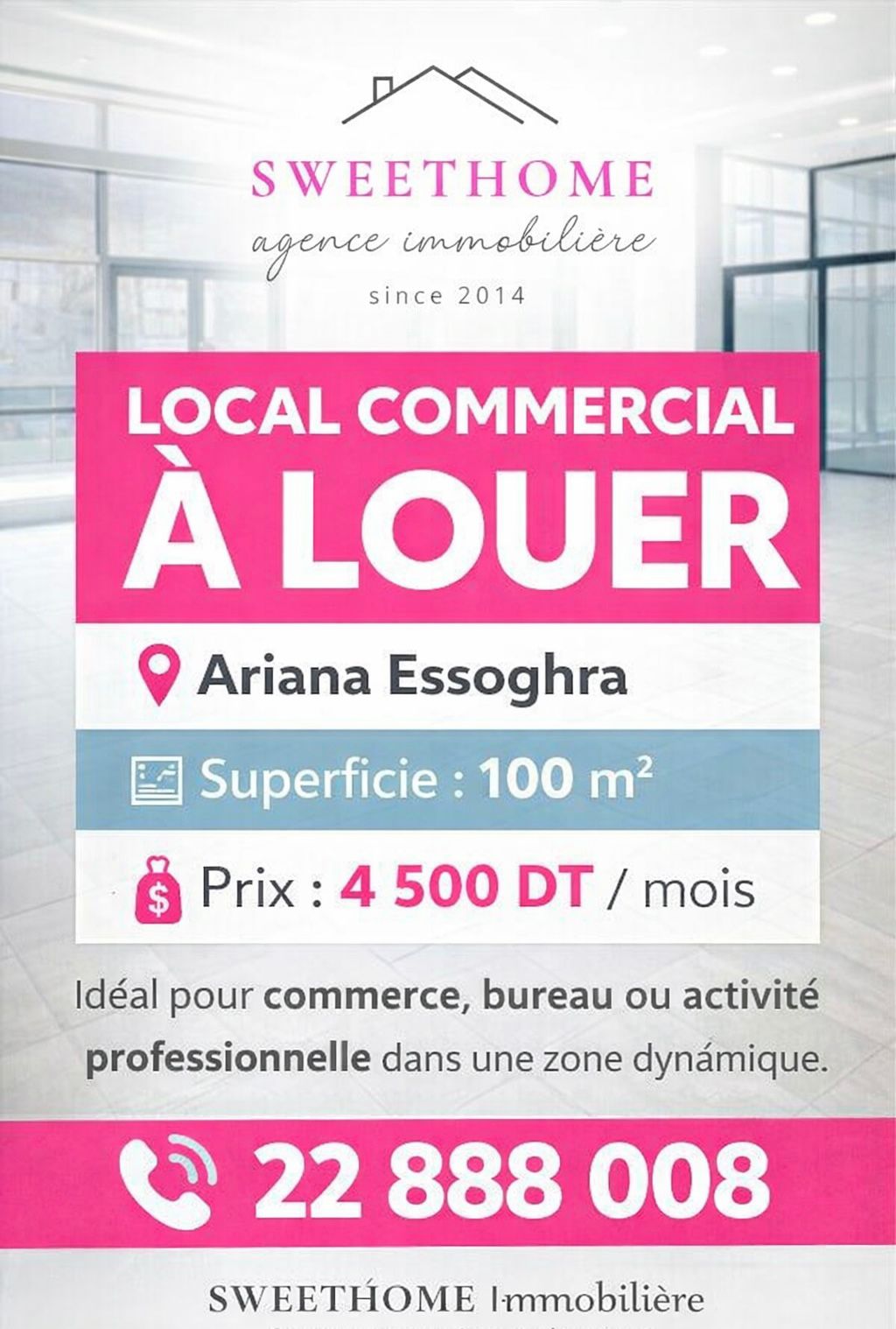 Bureaux & Commerces&nbsp;G�rance libre