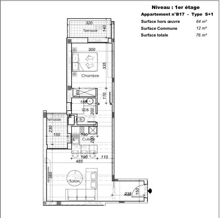 Vente&nbsp;Appart. 1 pi�ce