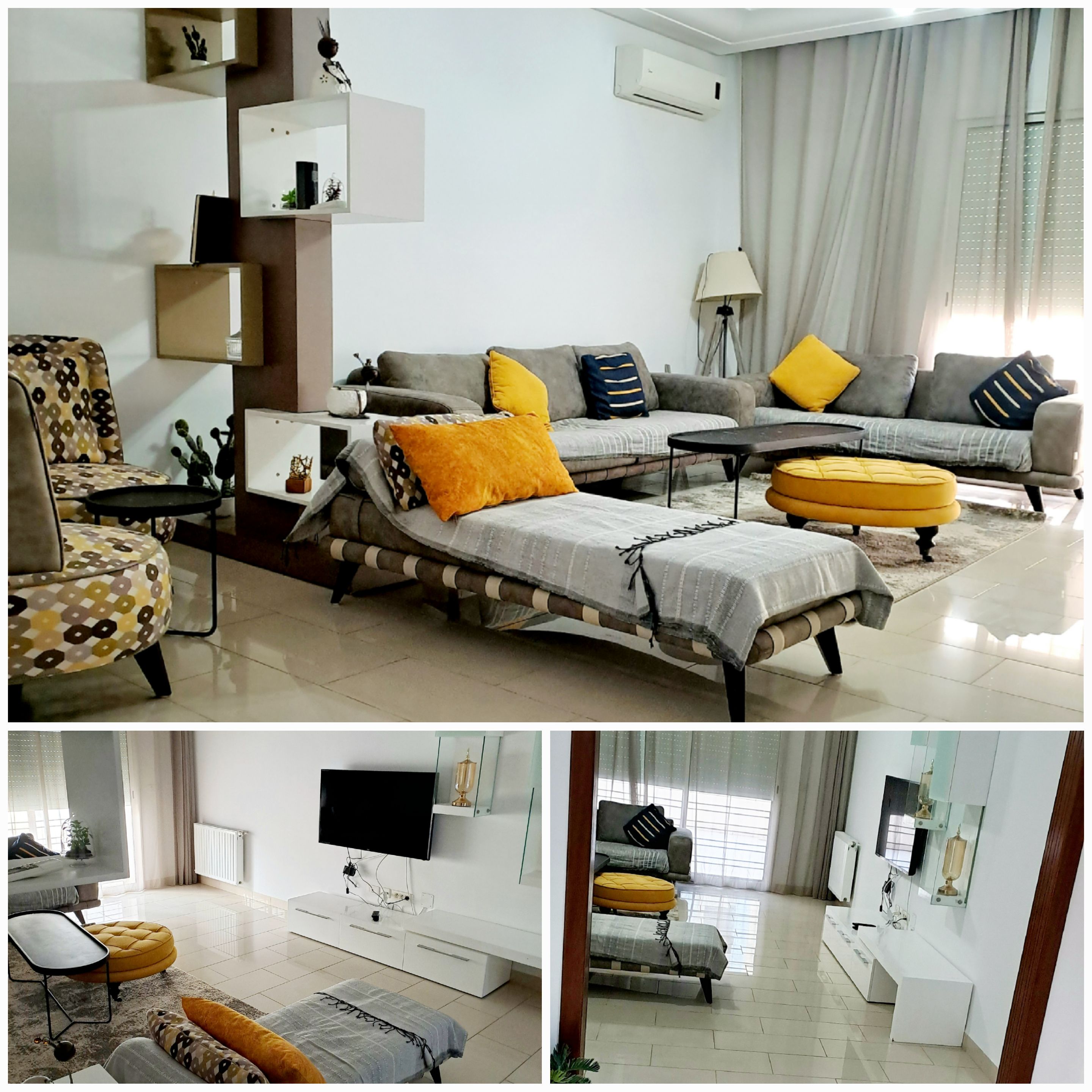 Ain Zaghouan&nbsp;Ain Zaghouan&nbsp;Location&nbsp;Appart. 5 pi�ces+&nbsp;A l'ann�e s4 meubl� neuf proche lac2