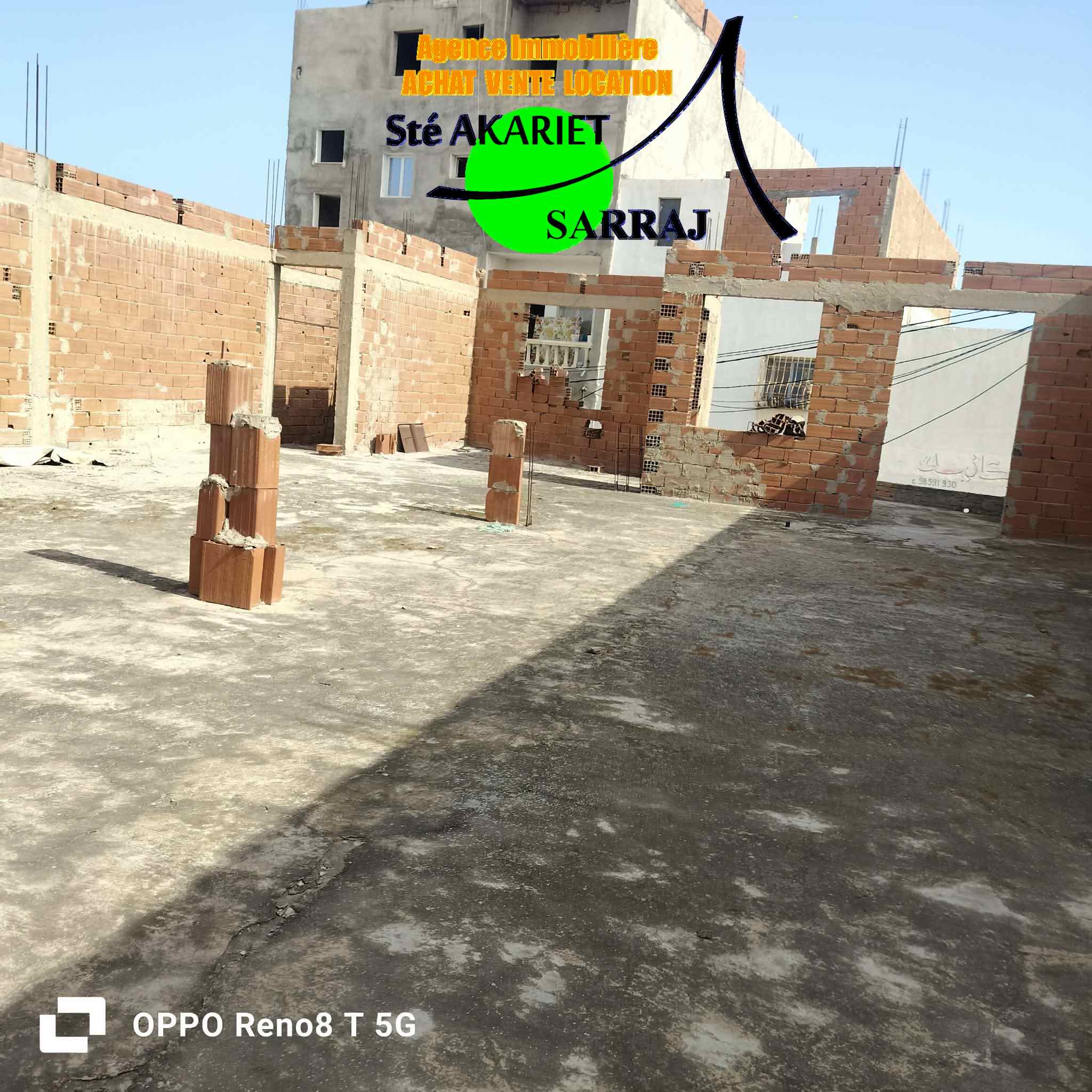 Akouda&nbsp;Akouda&nbsp;Bureaux & Commerces&nbsp;Surfaces&nbsp;Local et 1�r �tage inachev� pr�s meublatex akouda