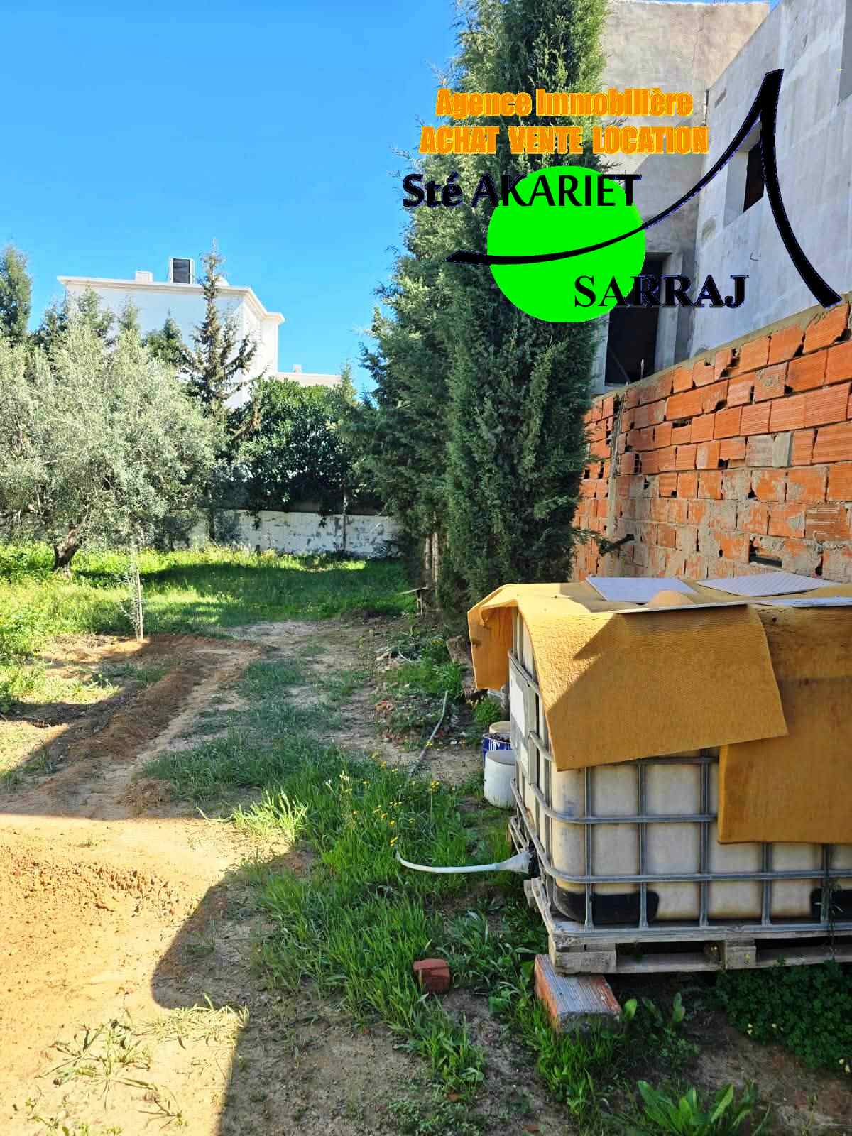 Akouda&nbsp;Chatt Meriem&nbsp;Terrain&nbsp;Terrain agricole&nbsp;Lot 485m zone des villas en face koussour gharnata