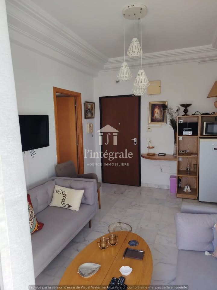 Ariana Ville&nbsp;Cite Ennasr 2&nbsp;Location&nbsp;Appart. 2 pi�ces&nbsp;S1 meubl� avec une vue magnifique