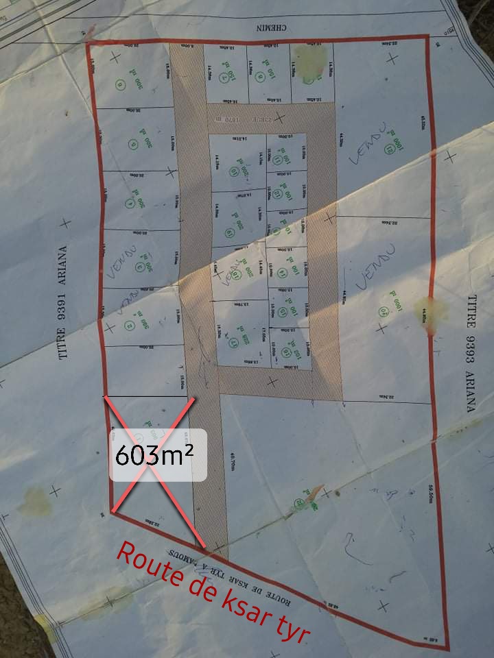Sidi Hassine&nbsp;Borj Chakir&nbsp;Terrain&nbsp;Terrain agricole&nbsp;Terrain sur axe autoroutier a3