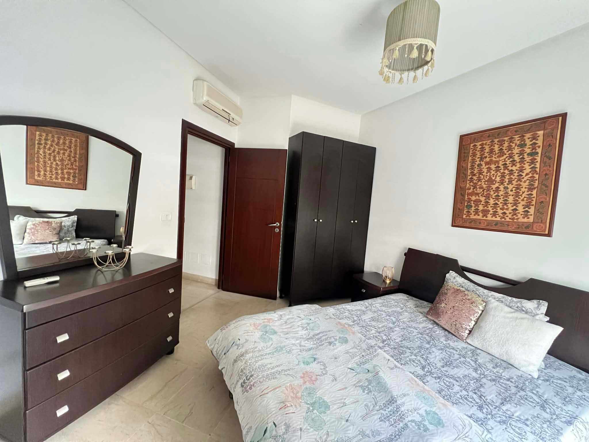 La Marsa&nbsp;Berge Du Lac&nbsp;Location&nbsp;Appart. 1 pi�ce&nbsp;S1 meubl� avec jardin sup 70 m au lac 2