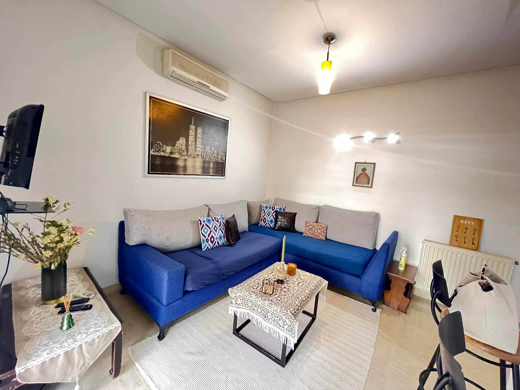 La Marsa&nbsp;Berge Du Lac&nbsp;Location&nbsp;Appart. 1 pi�ce&nbsp;S1 meubl� avec jardin sup 70 m au lac 2