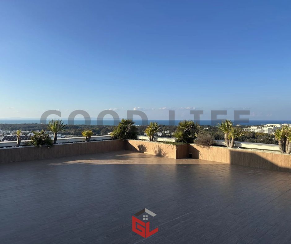 La Marsa&nbsp;Gammart&nbsp;Location&nbsp;Appart. 2 pi�ces&nbsp;S0 meubl� avec vue sur mer