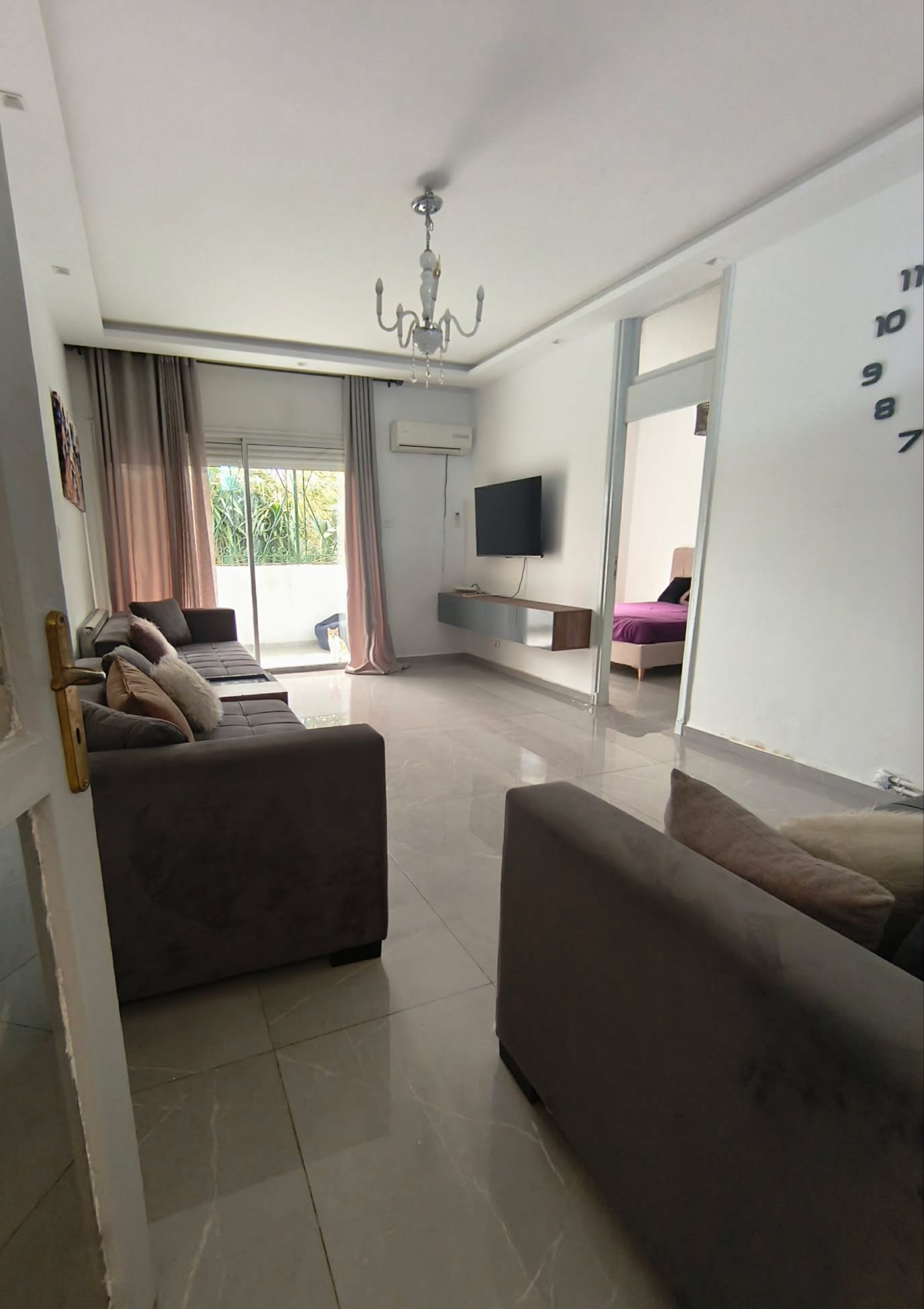 El Menzah&nbsp;El Menzah 1&nbsp;Location&nbsp;Appart. 4 pi�ces&nbsp;S3 meuble avec jardin a el menzah 1