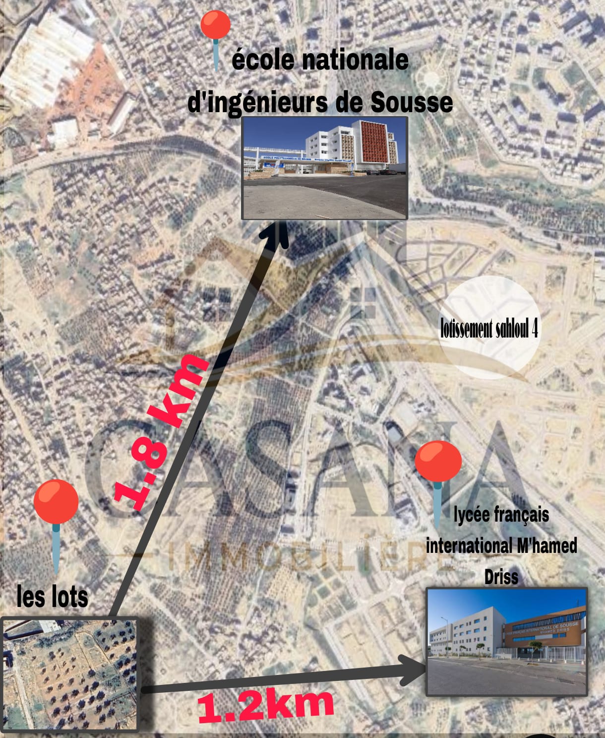 Sousse Jaouhara&nbsp;Sahloul&nbsp;Terrain&nbsp;Terrain nu&nbsp;Dossier 102 lot n56