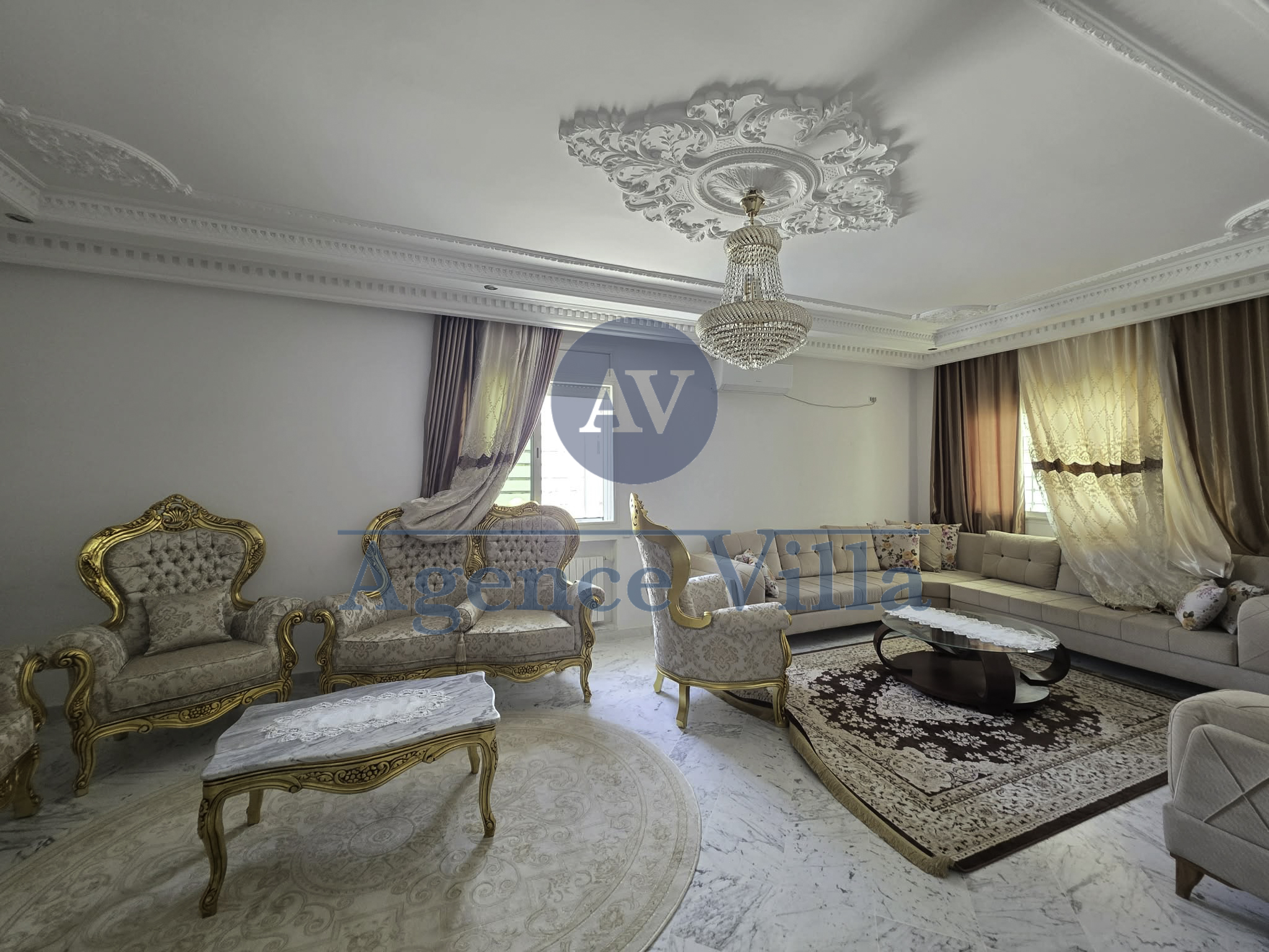 La Marsa&nbsp;Marsa Ennassim&nbsp;Location&nbsp;Appart. 5 pi�ces+&nbsp;S4 meubl� � la marsa
