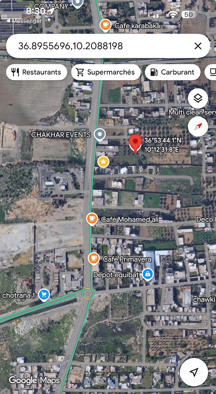 La Soukra&nbsp;Chotrana 1&nbsp;Terrain&nbsp;Terrain nu&nbsp;Terrain 438m chotrana 1