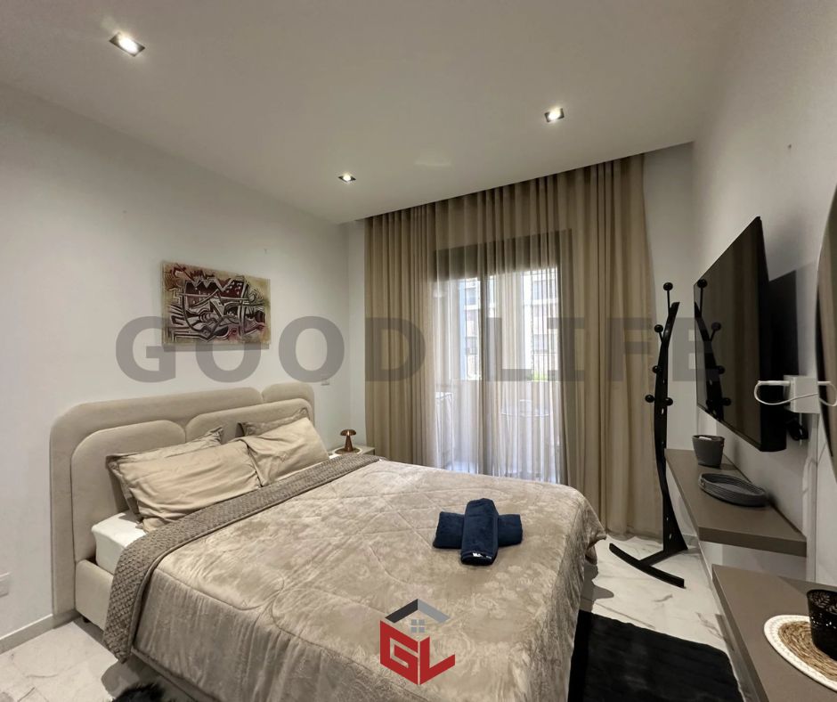 Ain Zaghouan&nbsp;Jardins de Carthage&nbsp;Location&nbsp;Appart. 2 pi�ces&nbsp;S1 neuf meubl� aux jardins de carthage