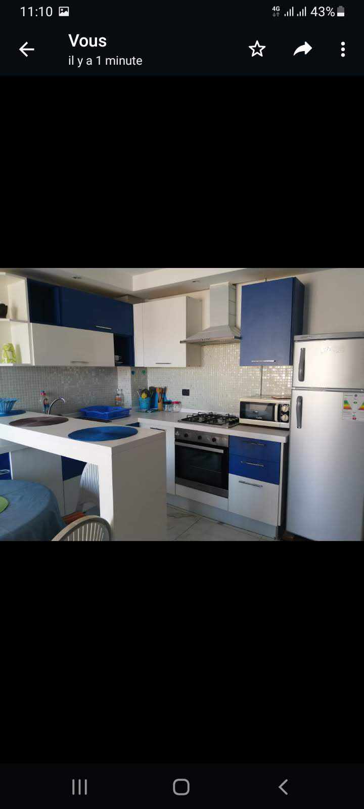 Hammamet&nbsp;Cite Afh&nbsp;Location vacances&nbsp;Appart. 1 pi�ce&nbsp;S plus 1 tr�s agreable