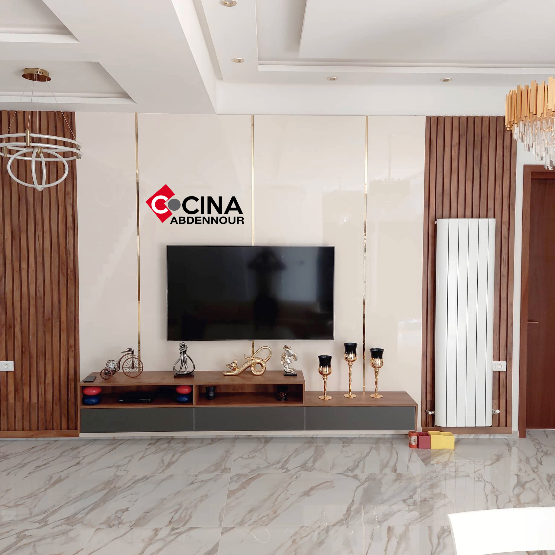 La Soukra&nbsp;Sidi Frej&nbsp;Salon - Salle � manger &nbsp;Meubles TV&nbsp;Meuble tv sur mesure