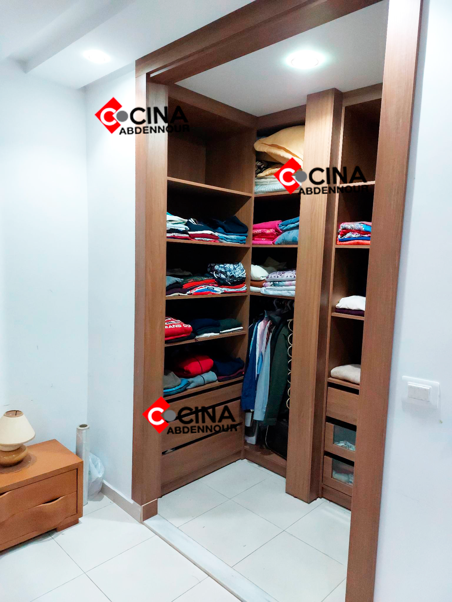 La Soukra&nbsp;Sidi Frej&nbsp;Chambres � coucher&nbsp;Armoires - Dressing&nbsp;Chambre dressing sans porte
