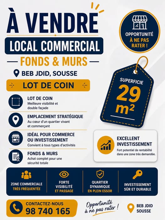 Bureaux & Commerces&nbsp;Surfaces