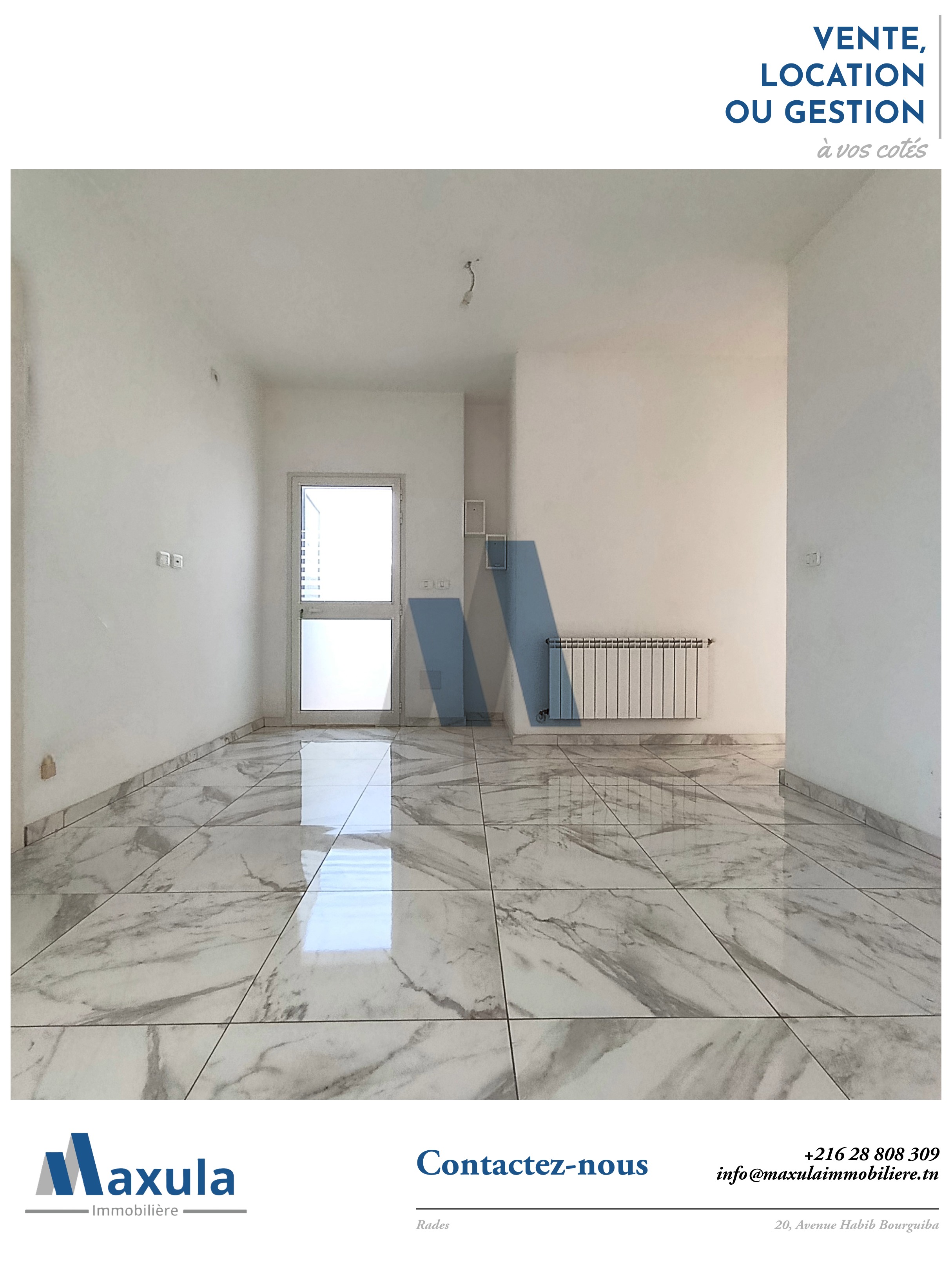 Rades&nbsp;Rades Meliane&nbsp;Location&nbsp;Appart. 2 pi�ces&nbsp;Appartement s1 a rades meliane 1