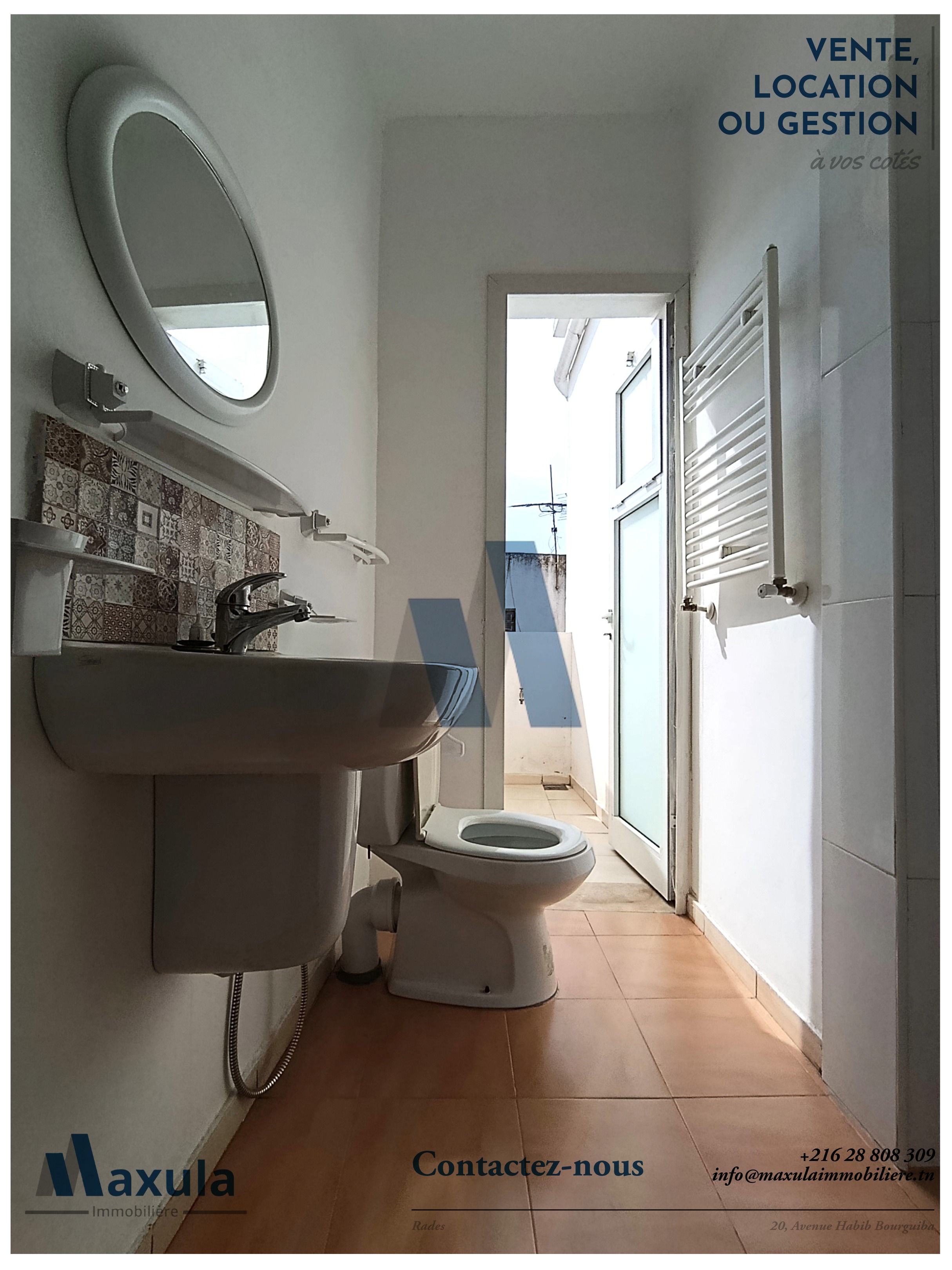 Rades&nbsp;Rades Meliane&nbsp;Location&nbsp;Appart. 2 pi�ces&nbsp;Appartement s1 a rades meliane 1