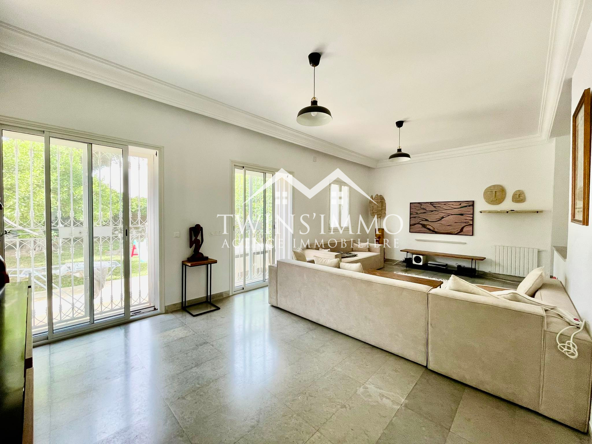 La Marsa&nbsp;Marsa Ennassim&nbsp;Location&nbsp;Maisons&nbsp;Villa s3 avec jardin � la marsa ville