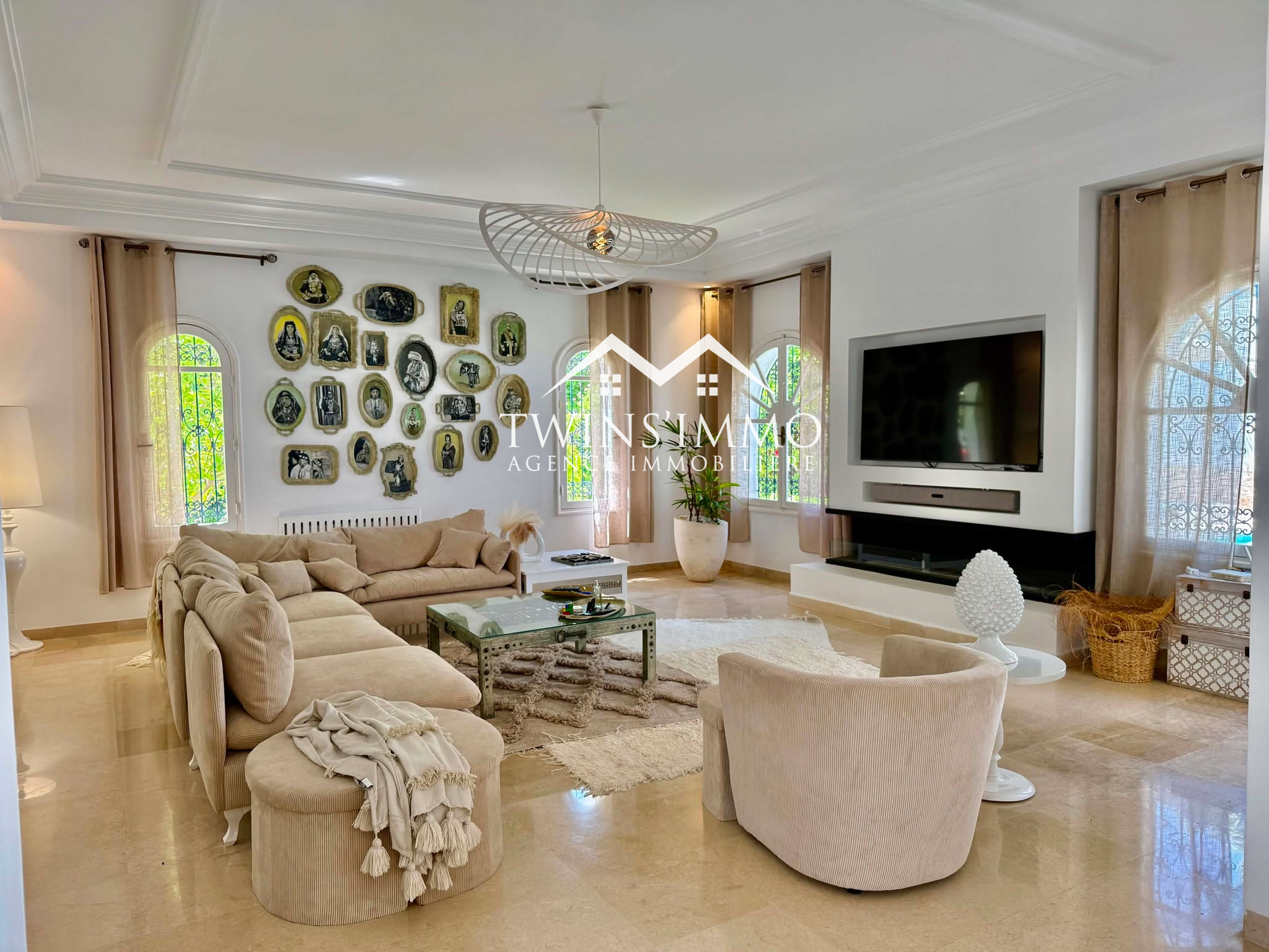 La Marsa&nbsp;Gammart&nbsp;Vente&nbsp;Maisons&nbsp;Superbe villa � gammarth sup�rieur