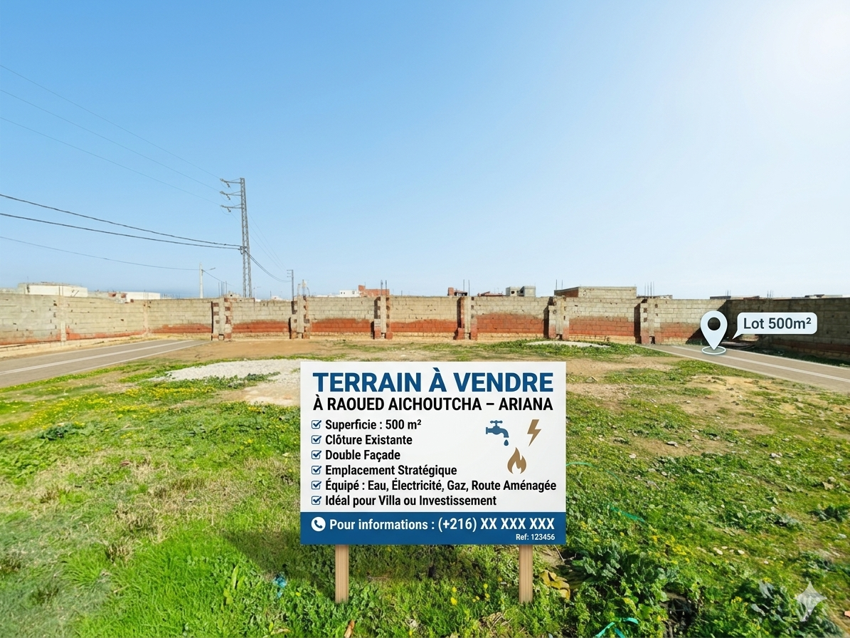 Raoued&nbsp;Raoued&nbsp;Terrain&nbsp;Terrain nu&nbsp;Terrain raoued ariana