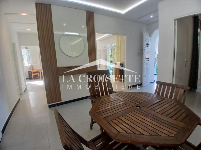 La Marsa&nbsp;Marsa Safsaf&nbsp;Location&nbsp;Appart. 4 pi�ces&nbsp;Rez de chauss�e meubl� en s3 � la marsa mrcl0302
