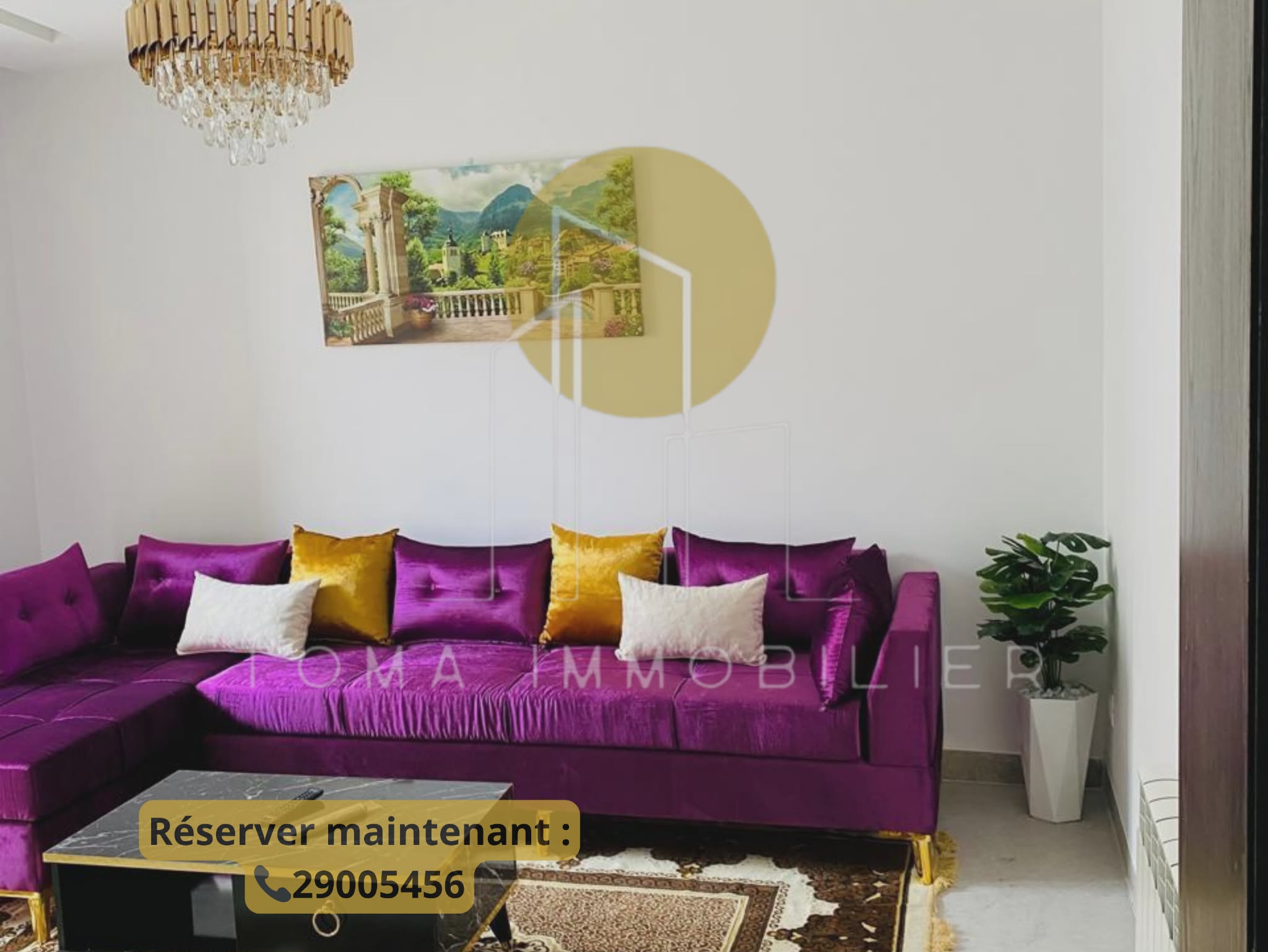 El Kram&nbsp;Le Kram&nbsp;Location&nbsp;Appart. 2 pi�ces&nbsp;Apparemments s1 haut standing � cit� wahat