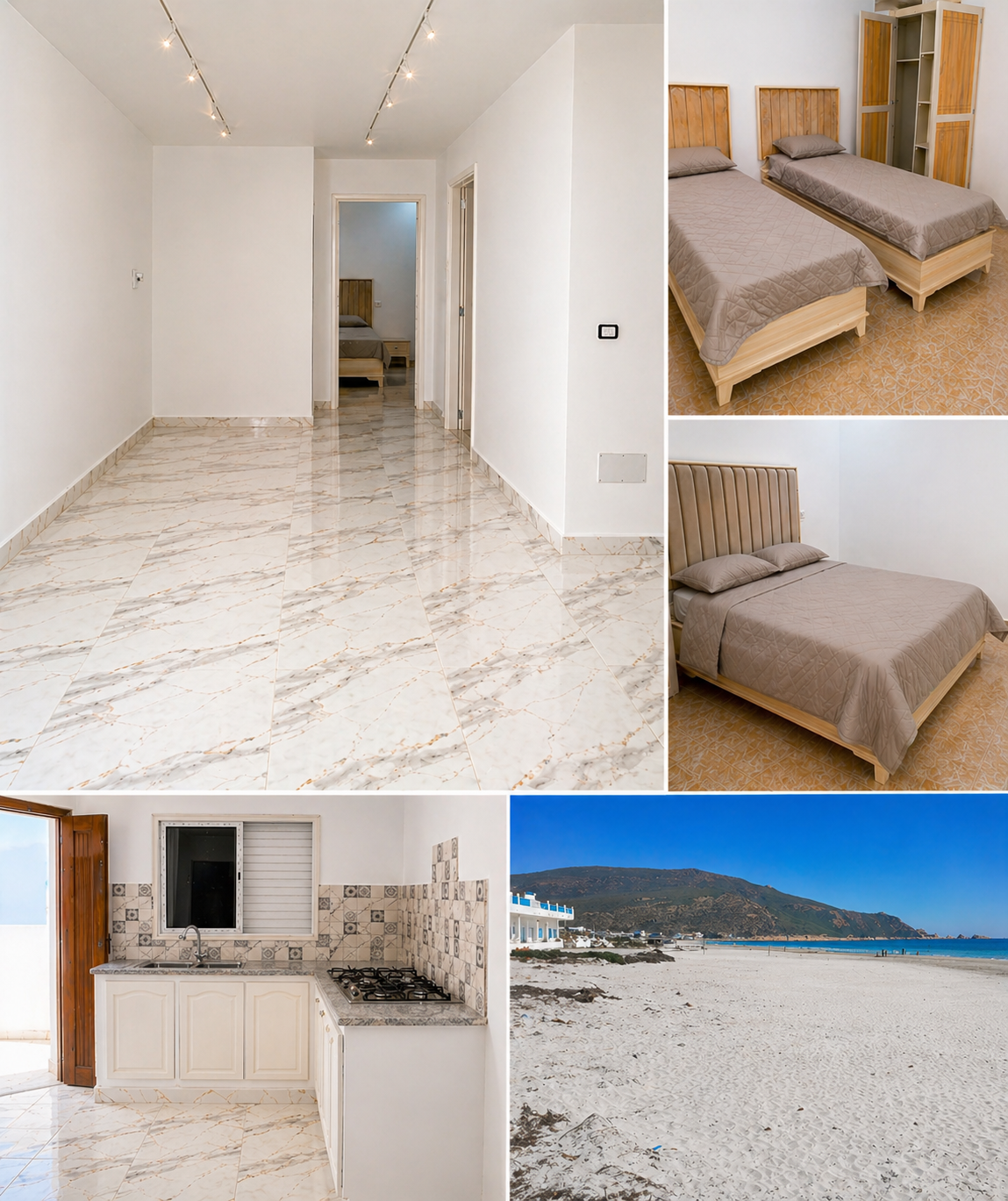 El Haouaria&nbsp;El Haouaria&nbsp;Location&nbsp;Appart. 2 pi�ces&nbsp;Appartement pied dans eau chatt haouaria