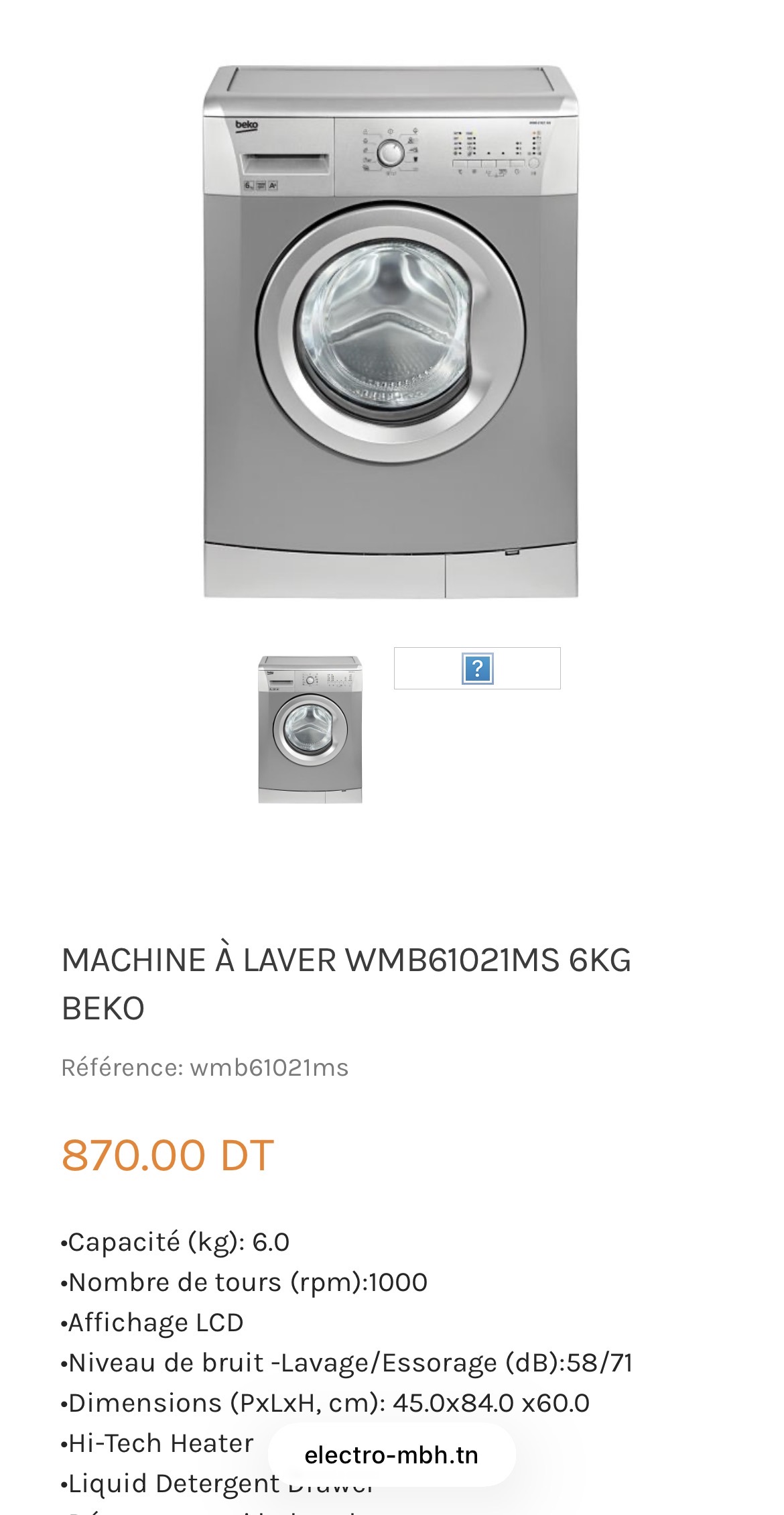 Lave-linge&nbsp;Autre