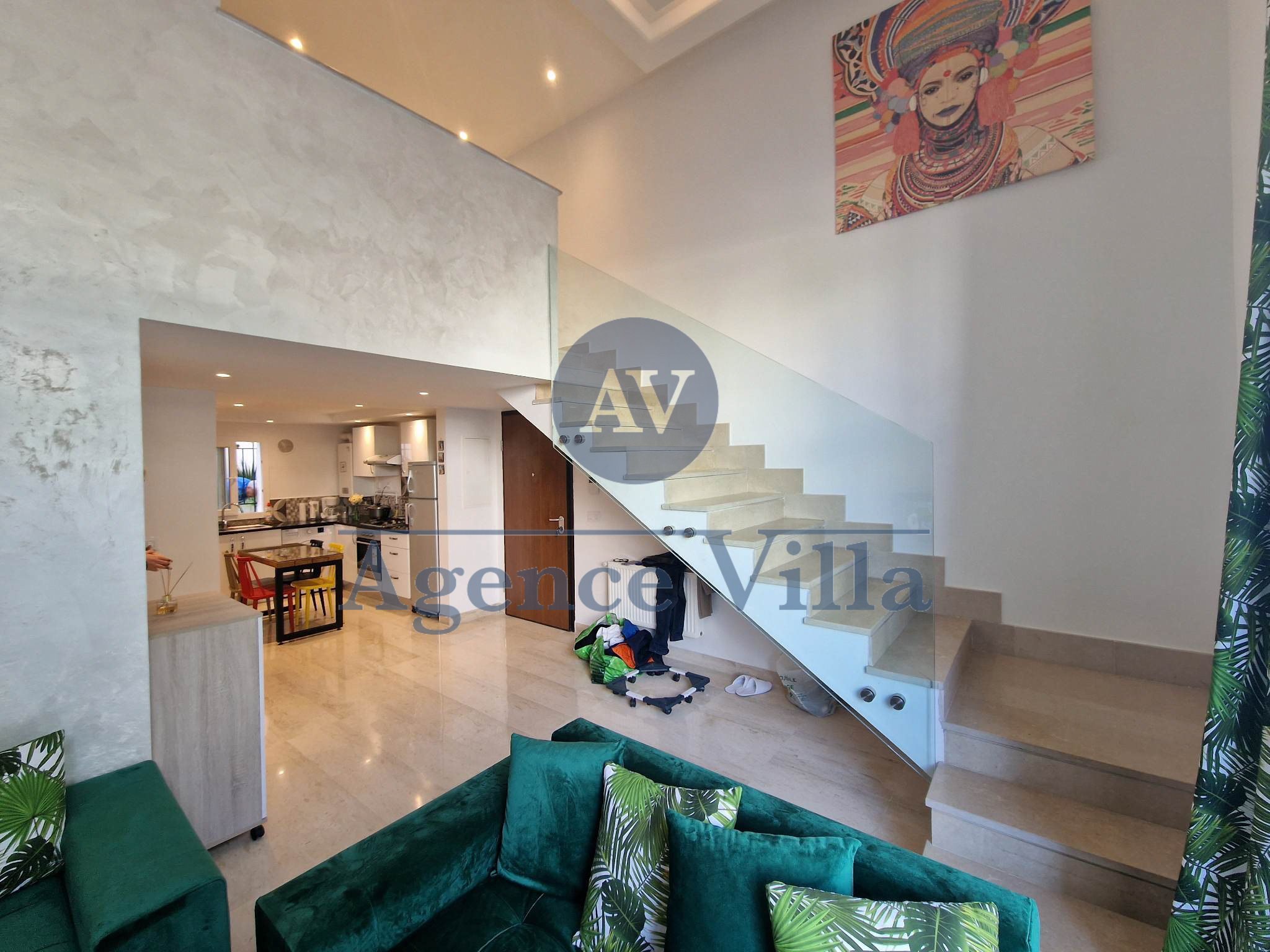 La Marsa&nbsp;Marsa Ennassim&nbsp;Location&nbsp;Appart. 4 pi�ces&nbsp;Duplex s3 meubl� � la marsa