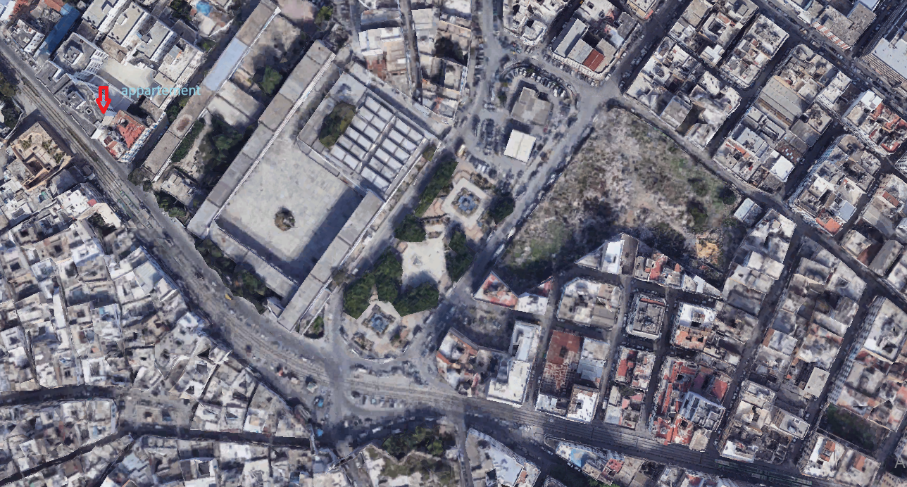 Bab Souika&nbsp;Bab El Khadra&nbsp;Location&nbsp;Appart. 1 pi�ce&nbsp;S1 6�me �tage