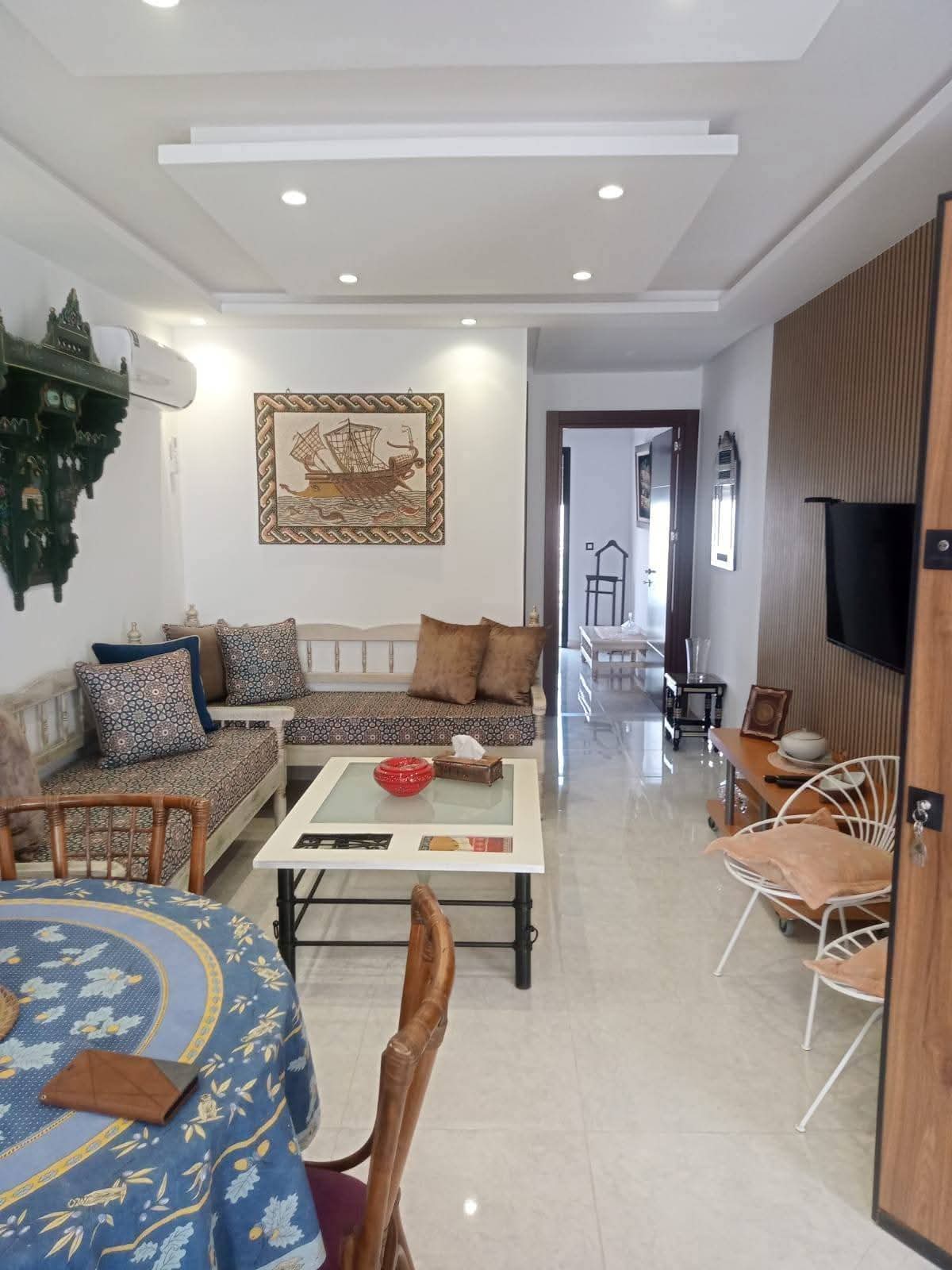 La Marsa&nbsp;Marsa Ennassim&nbsp;Location&nbsp;Appart. 2 pi�ces&nbsp;Appartement s1 richement meubl� a la marsa