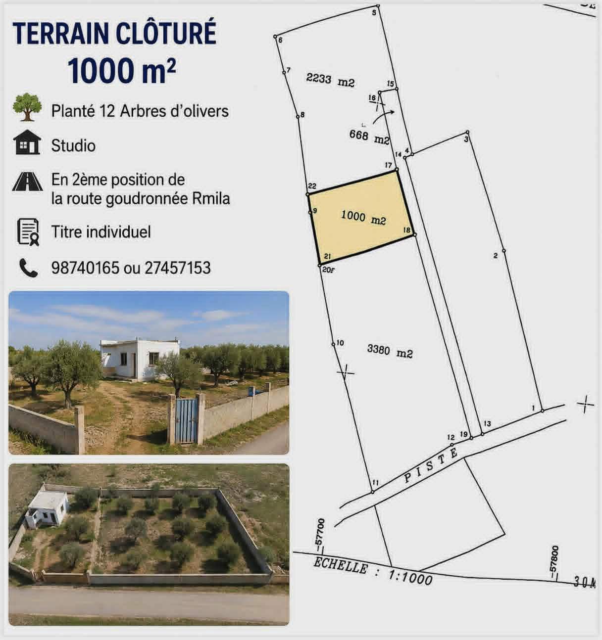 Terrain&nbsp;Terrain agricole