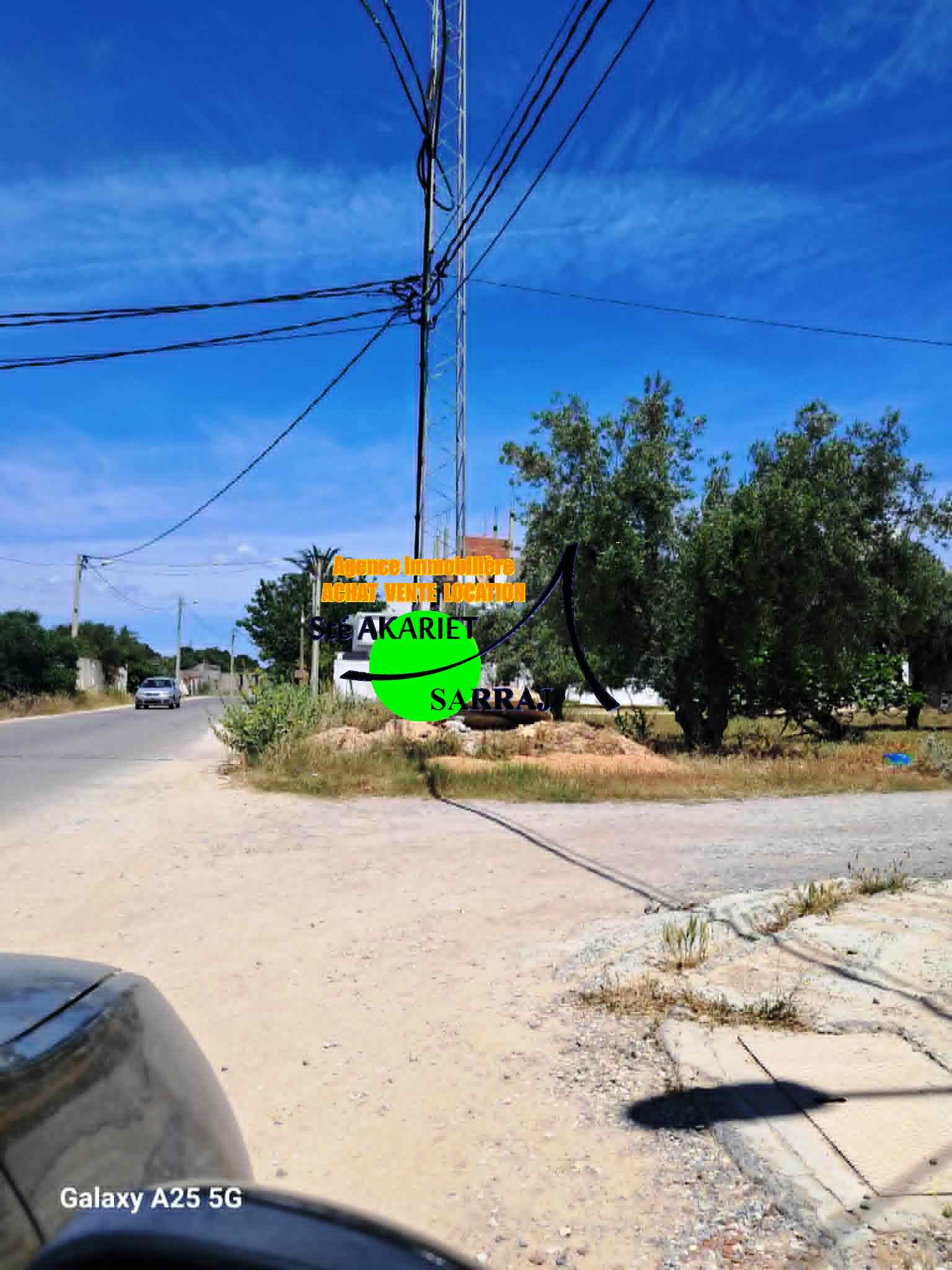 Akouda&nbsp;Chatt Meriem&nbsp;Terrain&nbsp;Terrain nu&nbsp;Terrain approuv� 317m deux fa�ades � chatt mariem