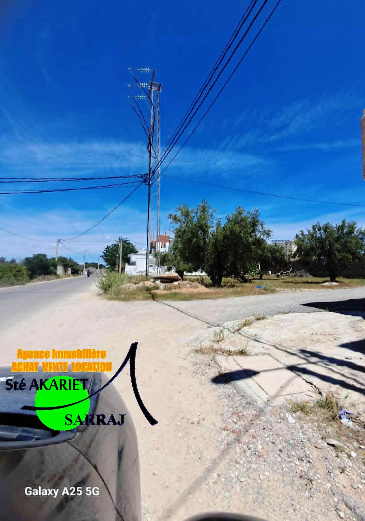 Akouda&nbsp;Chatt Meriem&nbsp;Terrain&nbsp;Terrain nu&nbsp;Terrain approuv� 317m deux fa�ades � chatt mariem