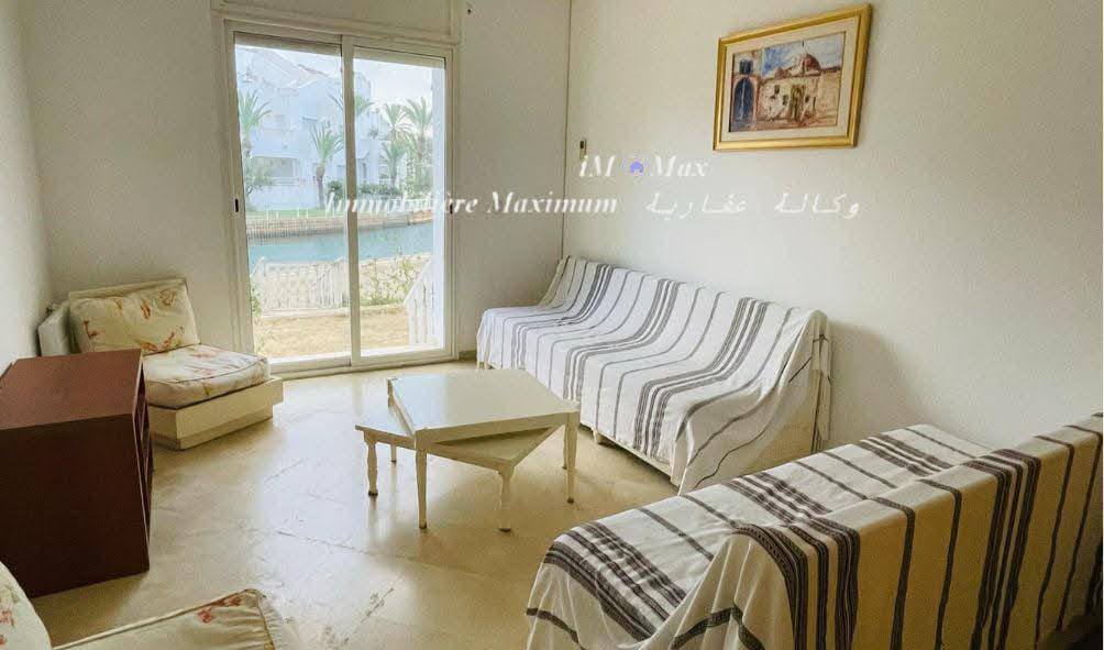 Hammamet&nbsp;Hammamet&nbsp;Location&nbsp;Appart. 2 pi�ces&nbsp;S1 avec jardin sur canal marina hammamet