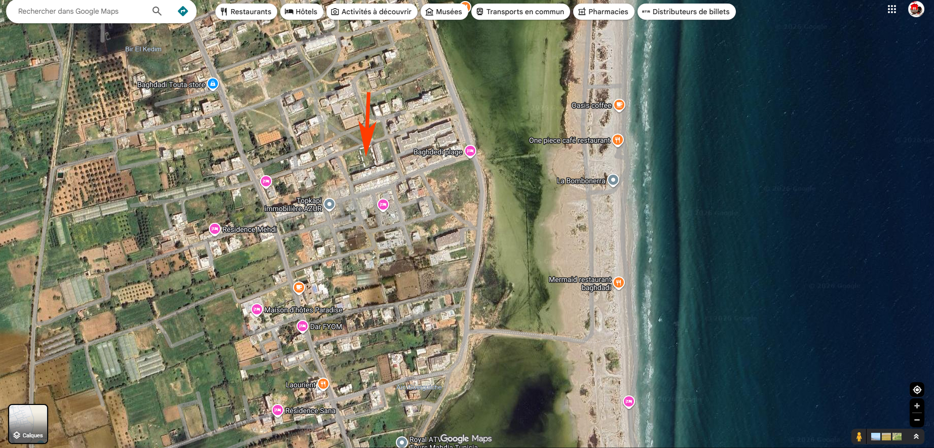Mahdia&nbsp;Mahdia&nbsp;Terrain&nbsp;Terrain nu&nbsp;Terrain  proche de la plage � baghdedi mahdia