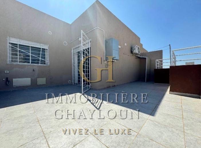 Mnihla&nbsp;Jardins d'el Menzah&nbsp;Location&nbsp;Appart. 2 pi�ces&nbsp;S1 avec grande terrasse jardin del menzah 2