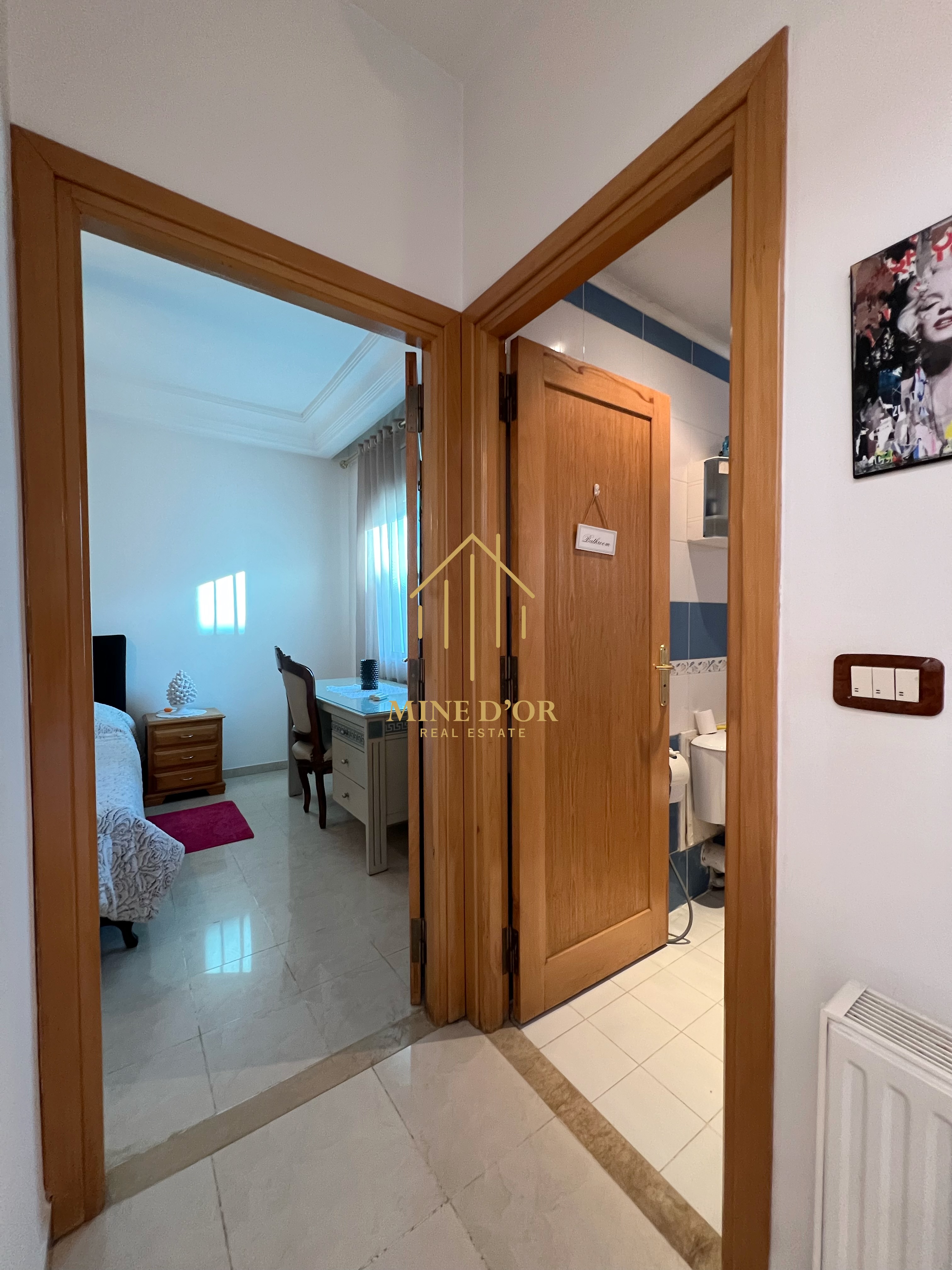 Cite El Khadra&nbsp;Zone urbaine nord&nbsp;Location&nbsp;Appart. 2 pi�ces&nbsp;Apprt s1 richement meubl� au centre urbain nord