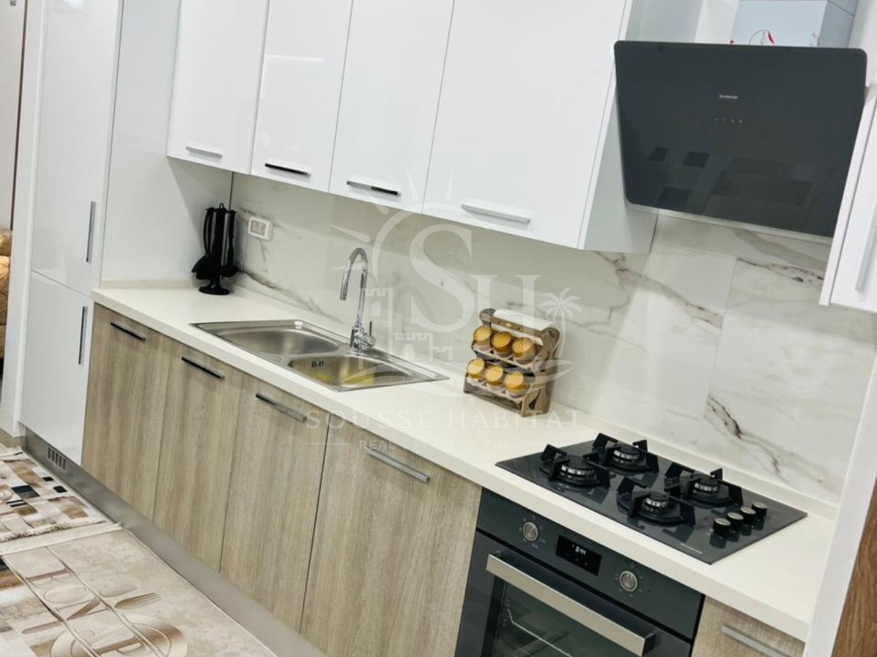Akouda&nbsp;Chatt Meriem&nbsp;Location&nbsp;Appart. 2 pi�ces&nbsp;Bel appartement vue sur mer
