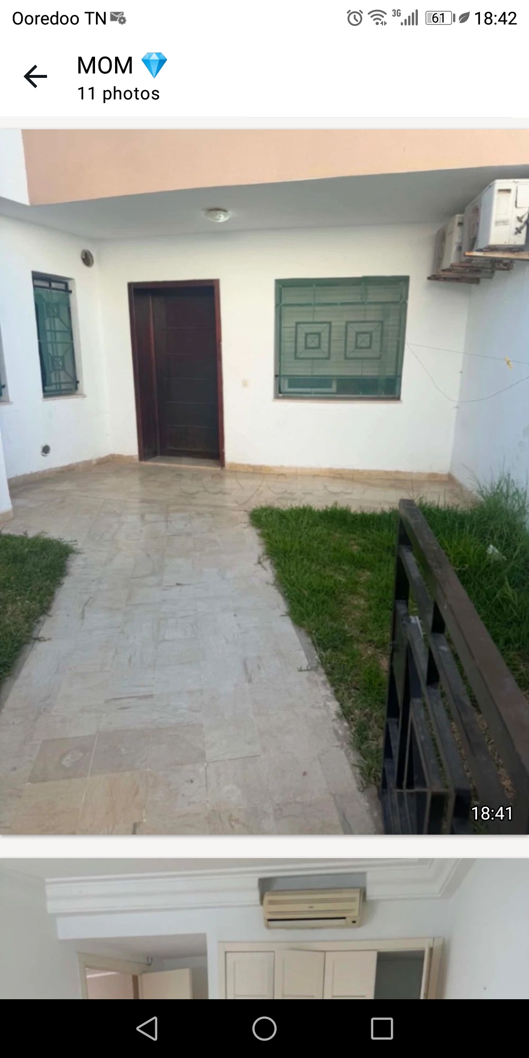 Ariana Ville&nbsp;Cite Ennasr 2&nbsp;Location&nbsp;Appart. 2 pi�ces&nbsp;S1 avec jardin 90 m2