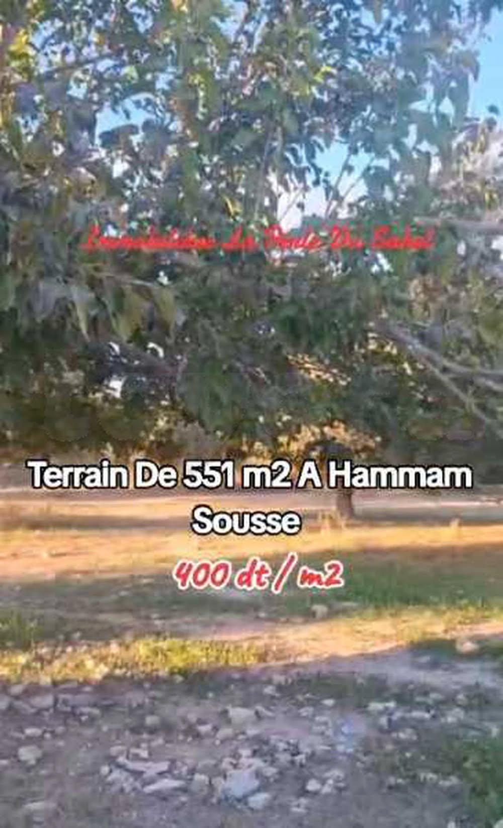 Hammam Sousse&nbsp;Hammam Sousse&nbsp;Terrain&nbsp;Terrain nu&nbsp;Un terrain � hammem sousse