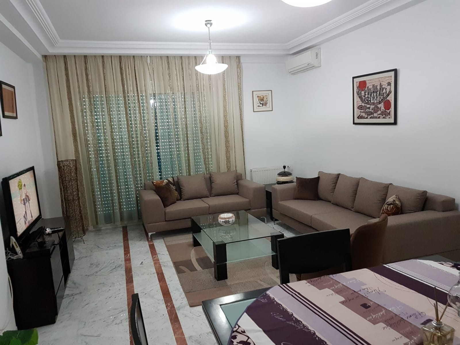 La Marsa&nbsp;Berge Du Lac&nbsp;Location&nbsp;Appart. 4 pi�ces&nbsp;Appartement s plus 3 meubl� au lac 2