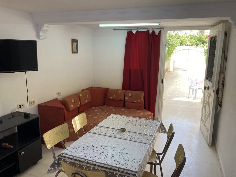 Nabeul&nbsp;Cite El Mahrsi 2&nbsp;Location&nbsp;Appart. 2 pi�ces&nbsp;Bungalow climatis� et �quip� 250 m de la plage