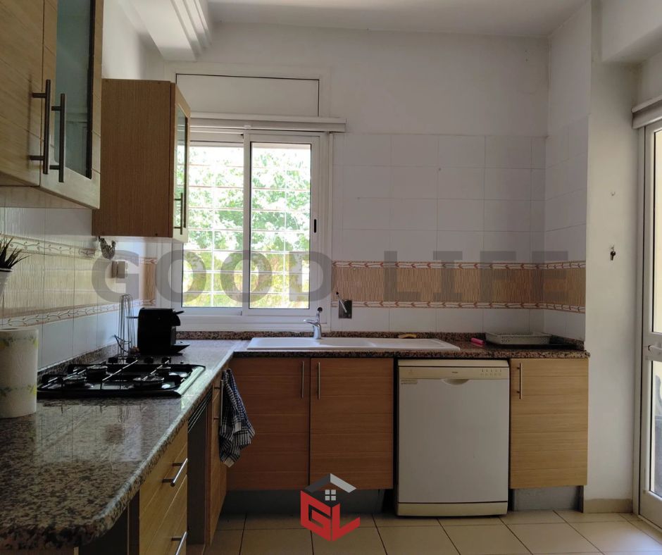 La Marsa&nbsp;Sidi Daoud&nbsp;Location&nbsp;Appart. 3 pi�ces&nbsp;S2 meubl� avec jardin � sidi daoud