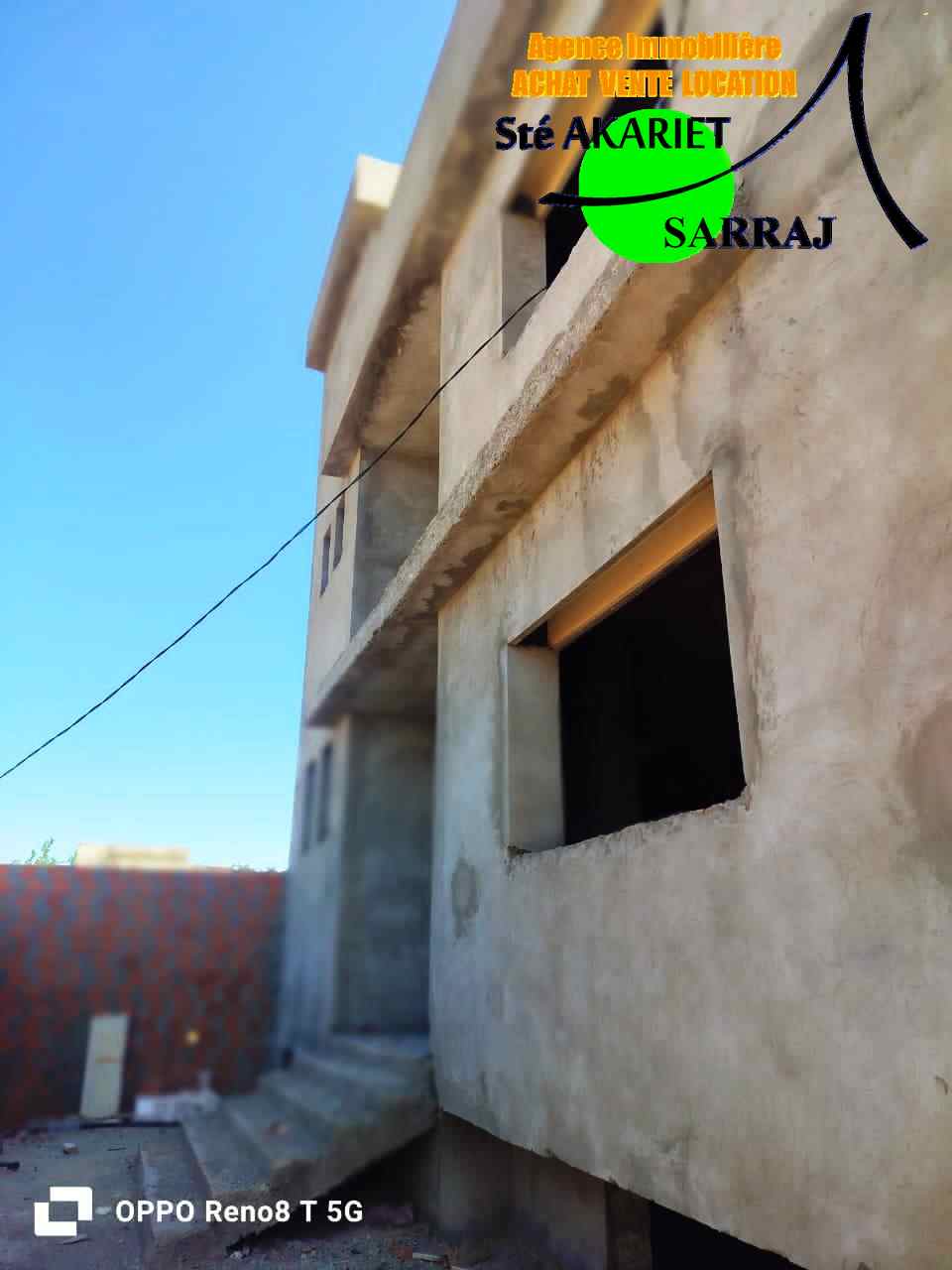 Hammam Sousse&nbsp;Hammam Sousse Gharbi&nbsp;Vente&nbsp;Maisons&nbsp;Villa style am�ricain inachev� hammem sousse
